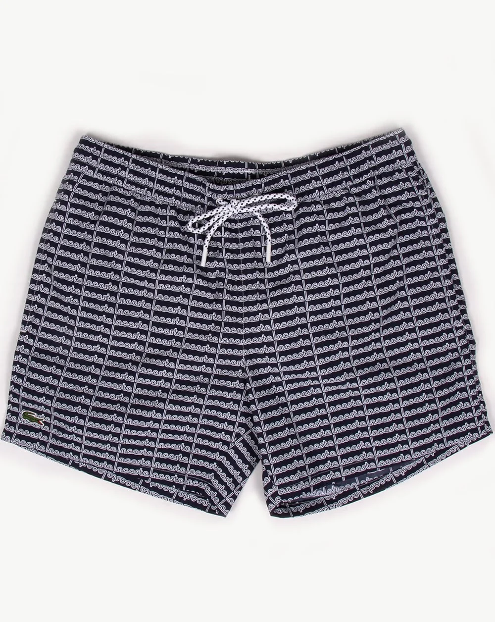 Lacoste Linear Logo Swim Shorts Navy
