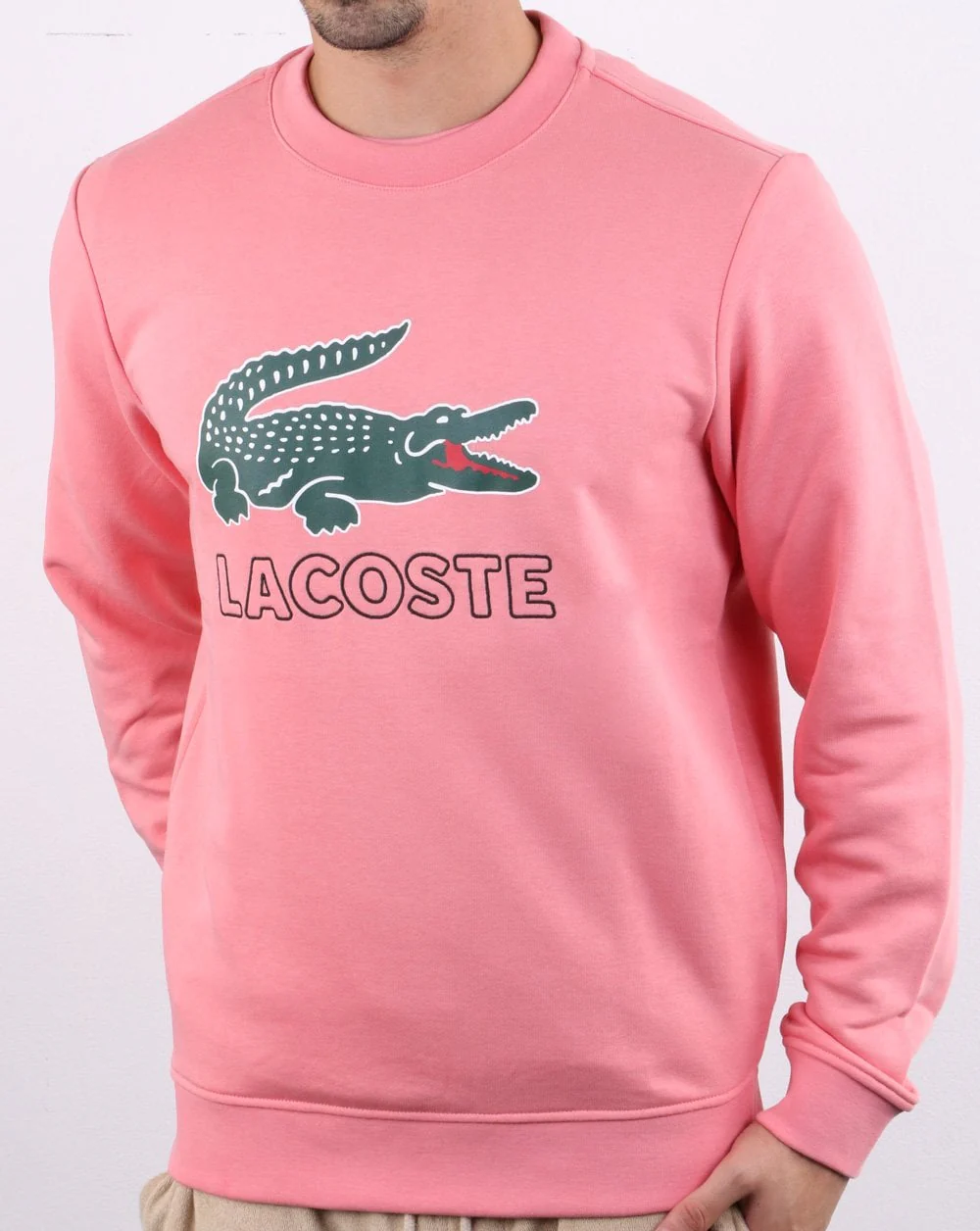 Lacoste Logo Sweatshirt Pink - Image 2