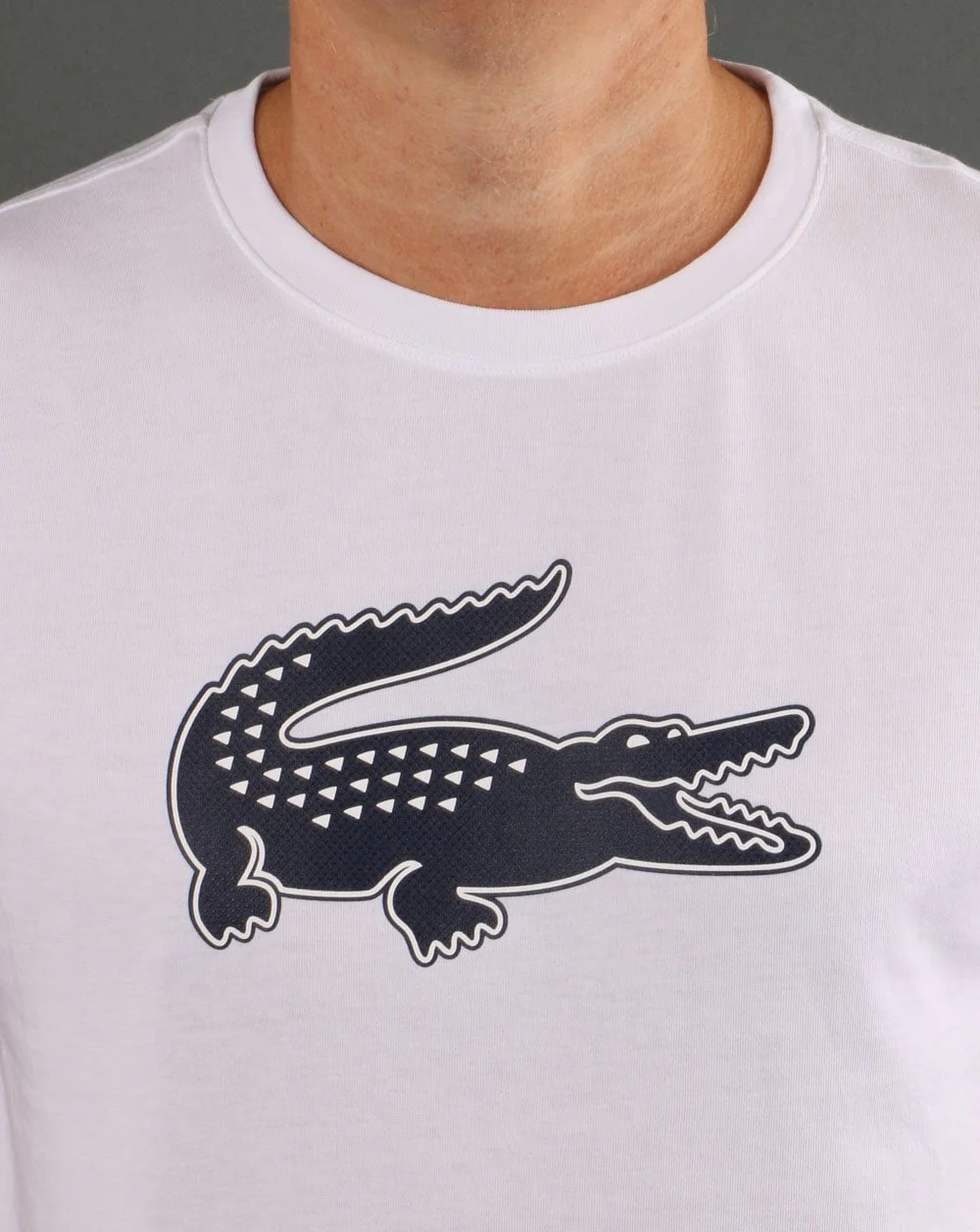 Lacoste Logo T-shirt White/navy - Image 2