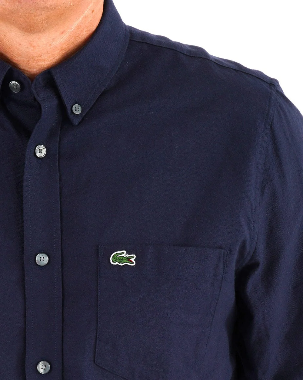 Lacoste Long Sleeve Shirt Navy - Image 2