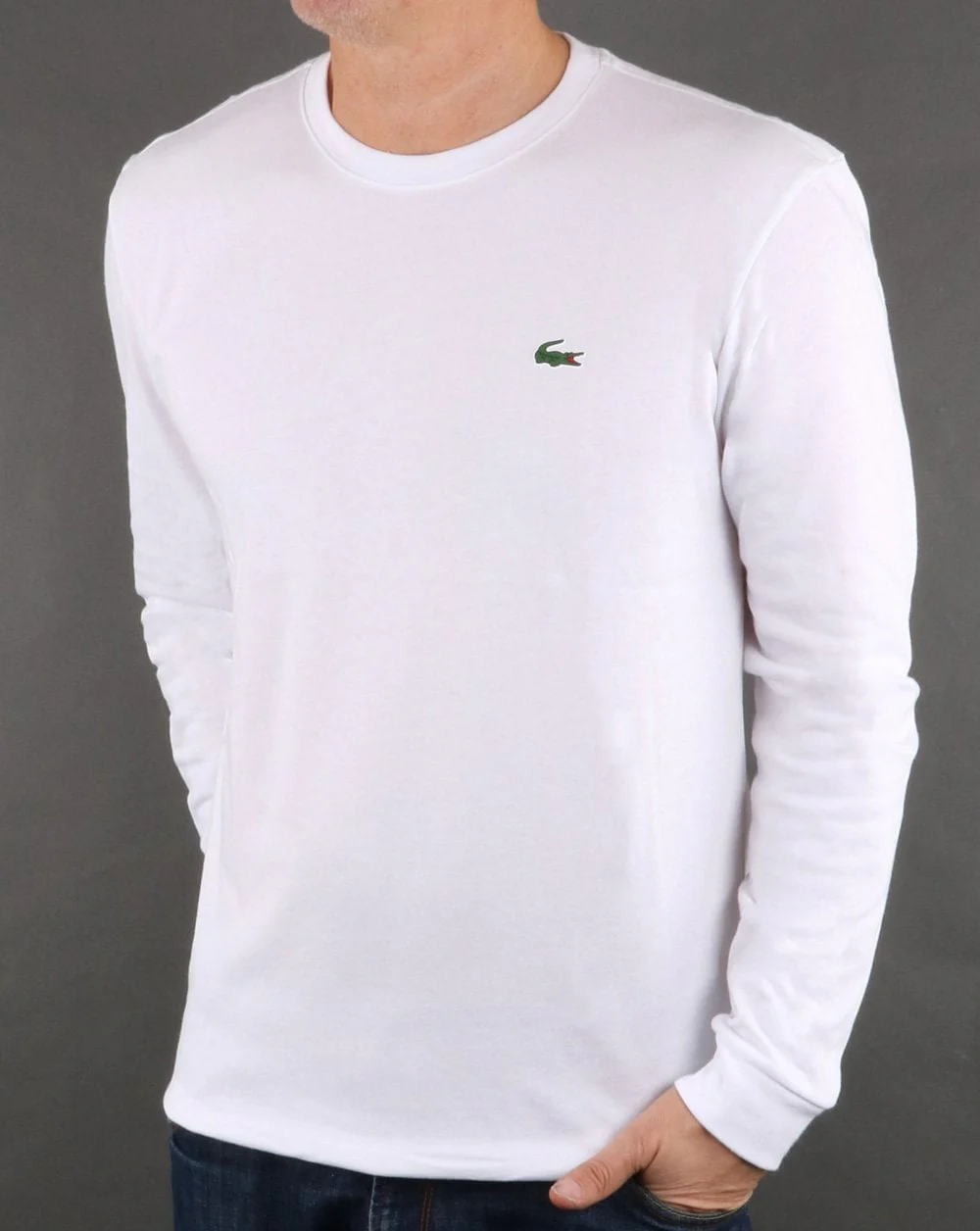 Lacoste Long Sleeve T-shirt White - Image 3