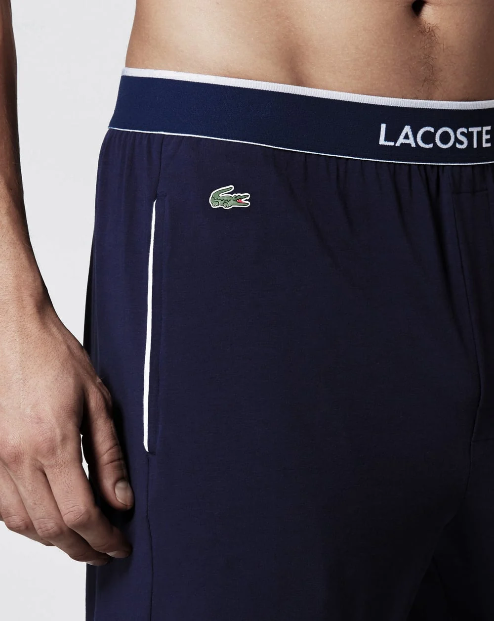 Lacoste Lounge Pants Dark Blue - Image 3