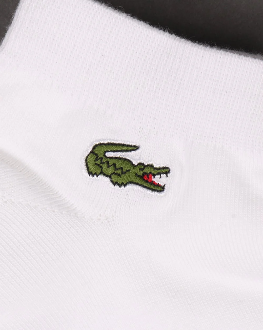 Lacoste Low Cut Socks 3 Pack White - Image 2
