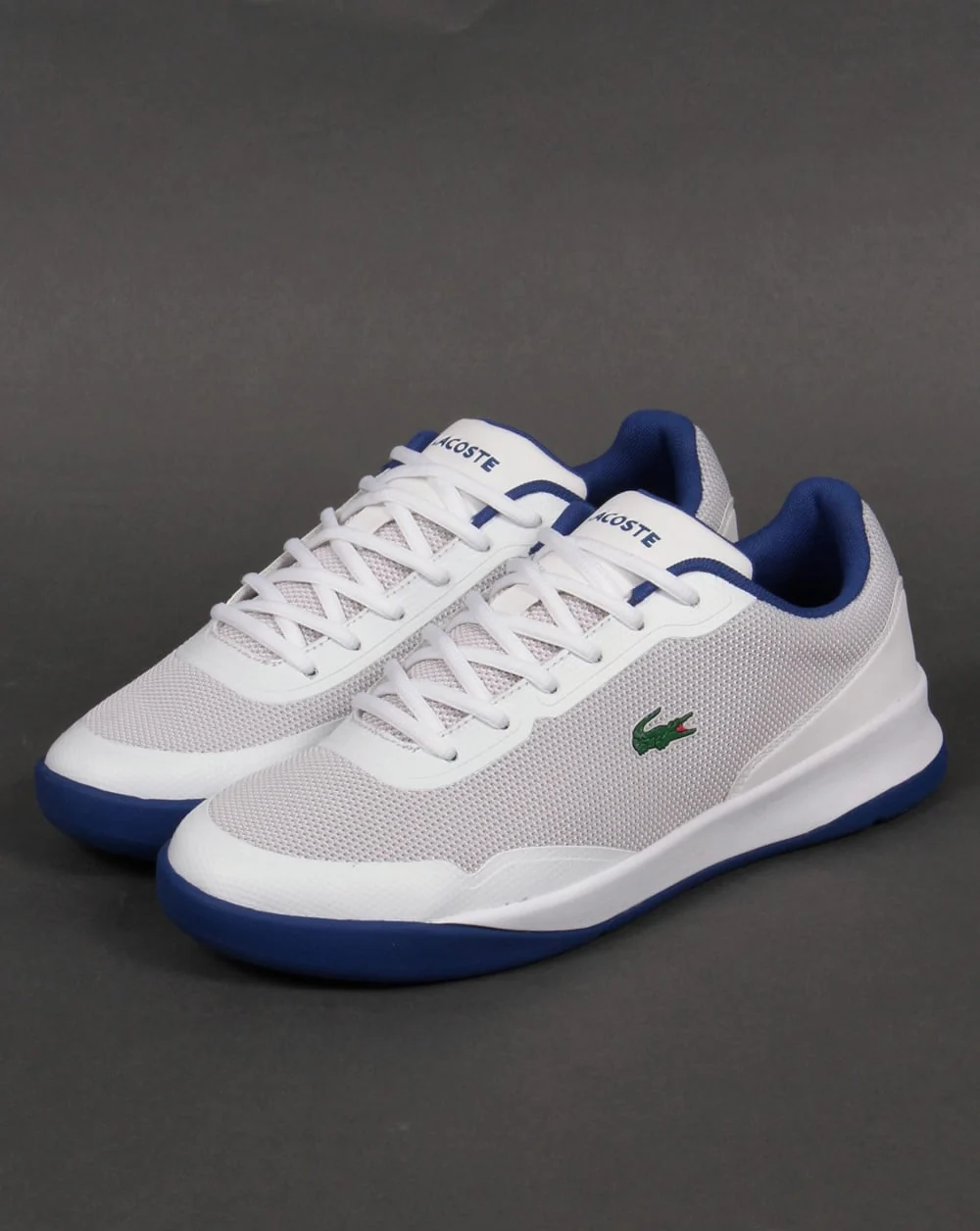 Lacoste LT Spirit 117 Trainers White/Blue - Image 3