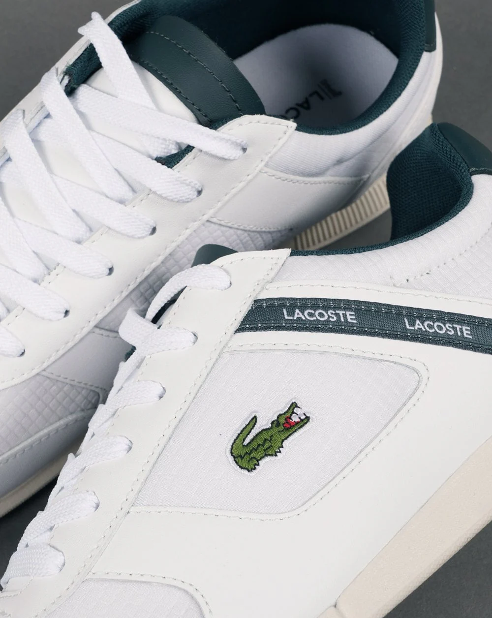 Lacoste Menerva Sport Trainer White/Dark Green - Image 3