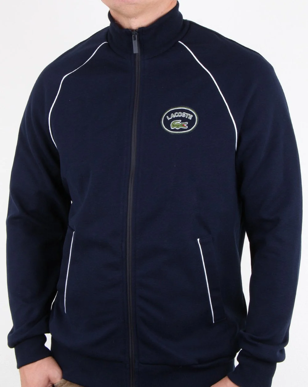 Lacoste Milano Cotton vintage Track Top Navy - Image 2