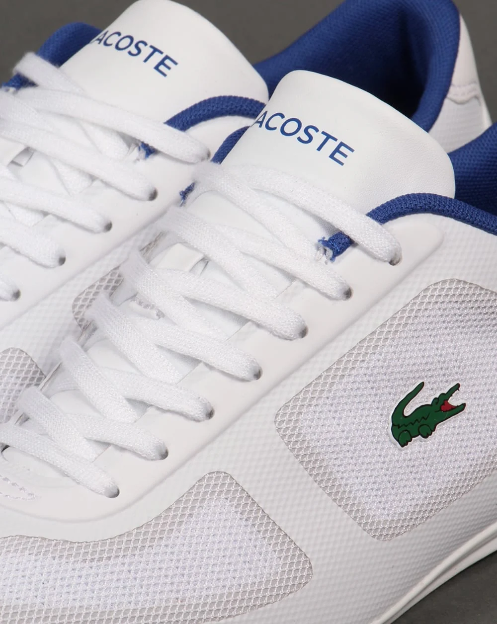 Lacoste Misano Evo Trainers White/Blue - Image 4