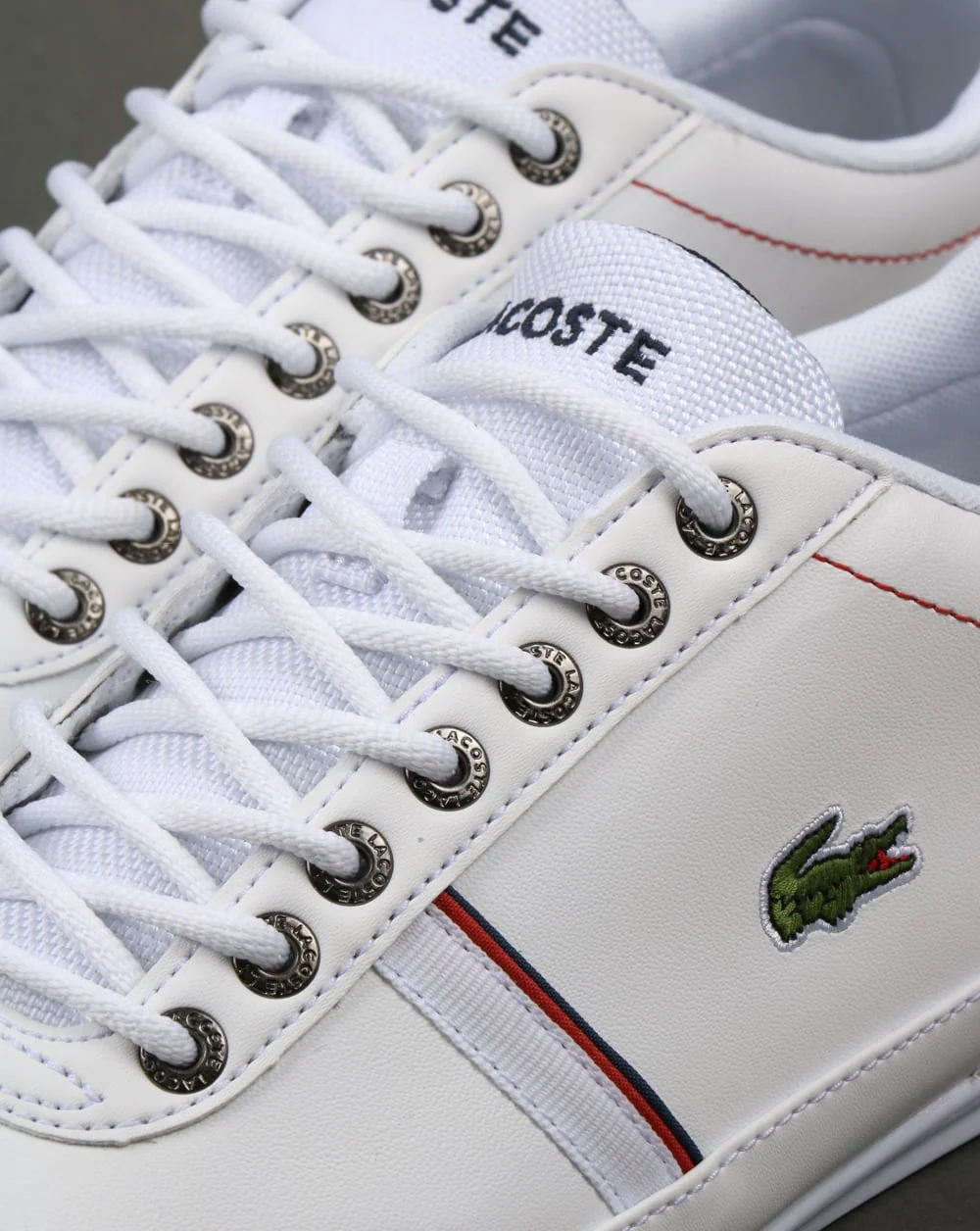 Lacoste Misano Sport Trainers White/Navy - Image 4