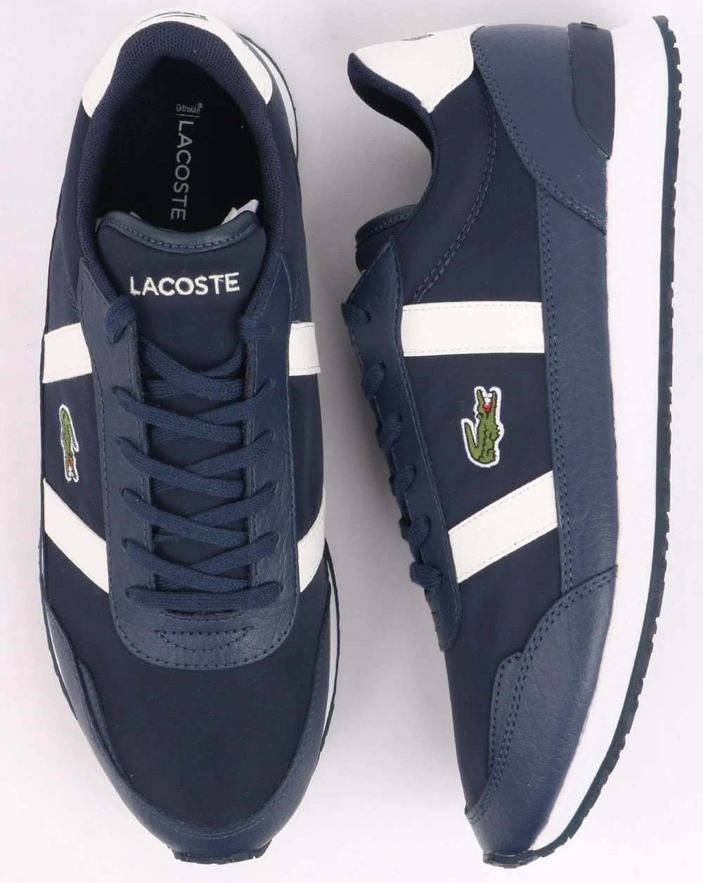 Lacoste Partner Trainer Navy/off White - Image 2