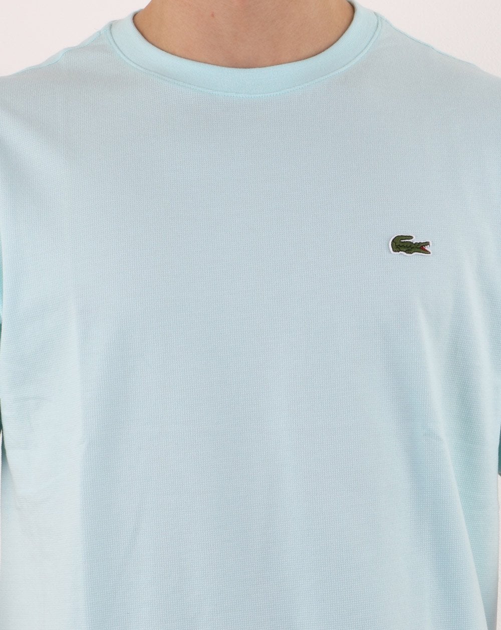 Lacoste Pique T-shirt Aqua Blue - Image 4