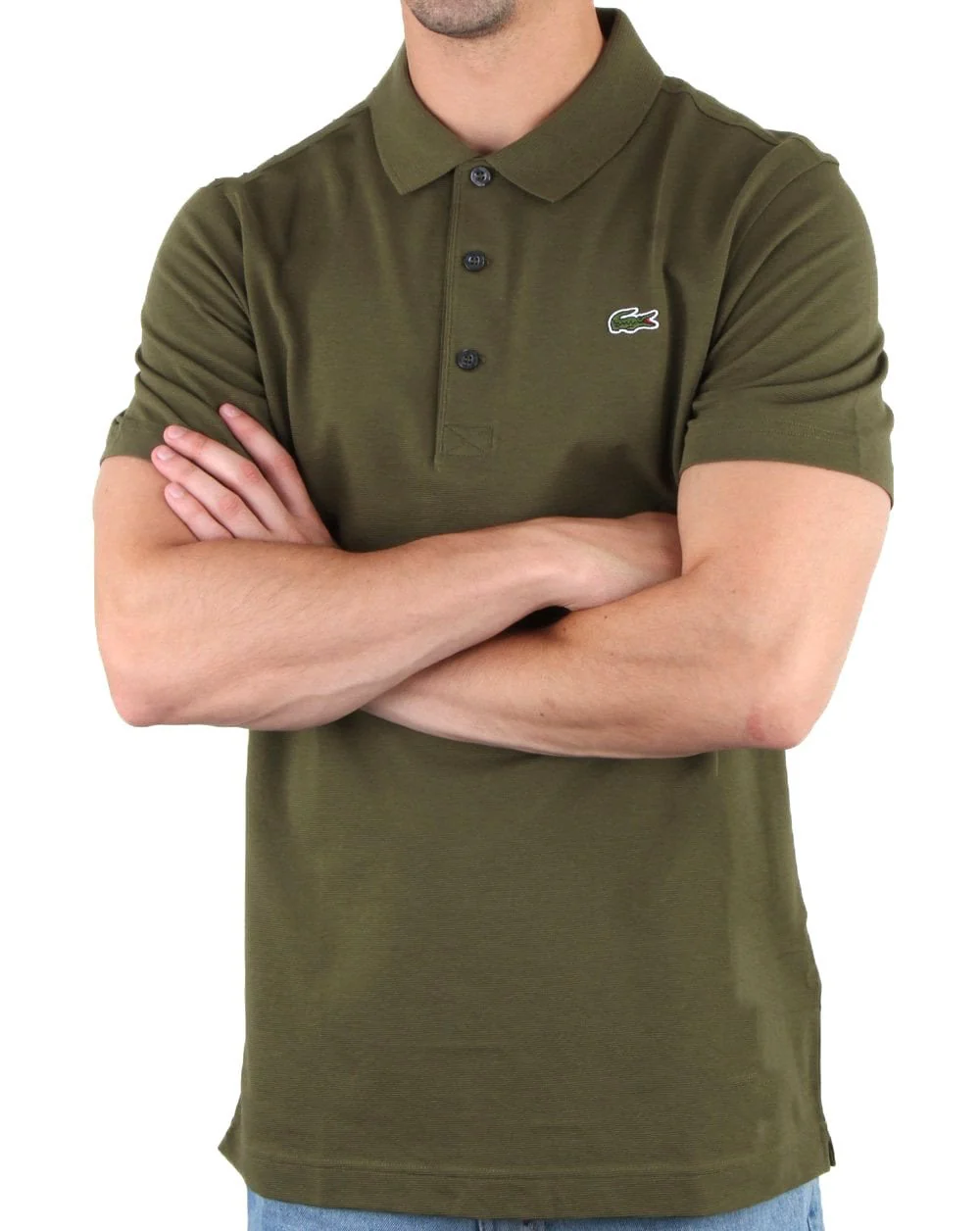 Lacoste Polo Shirt Khaki Green - Image 2