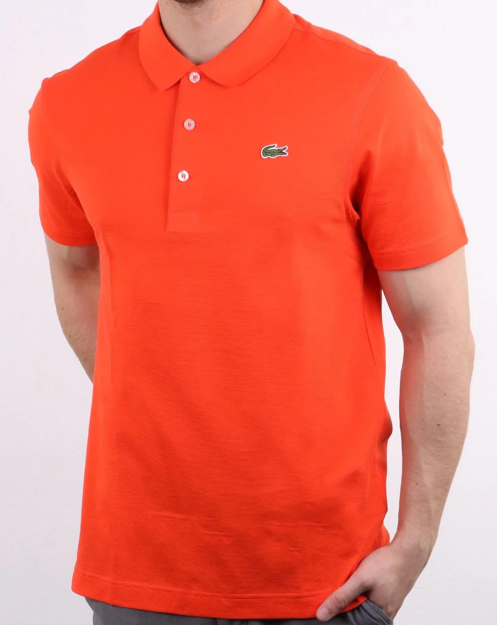 Lacoste Polo Shirt Orange - Image 2