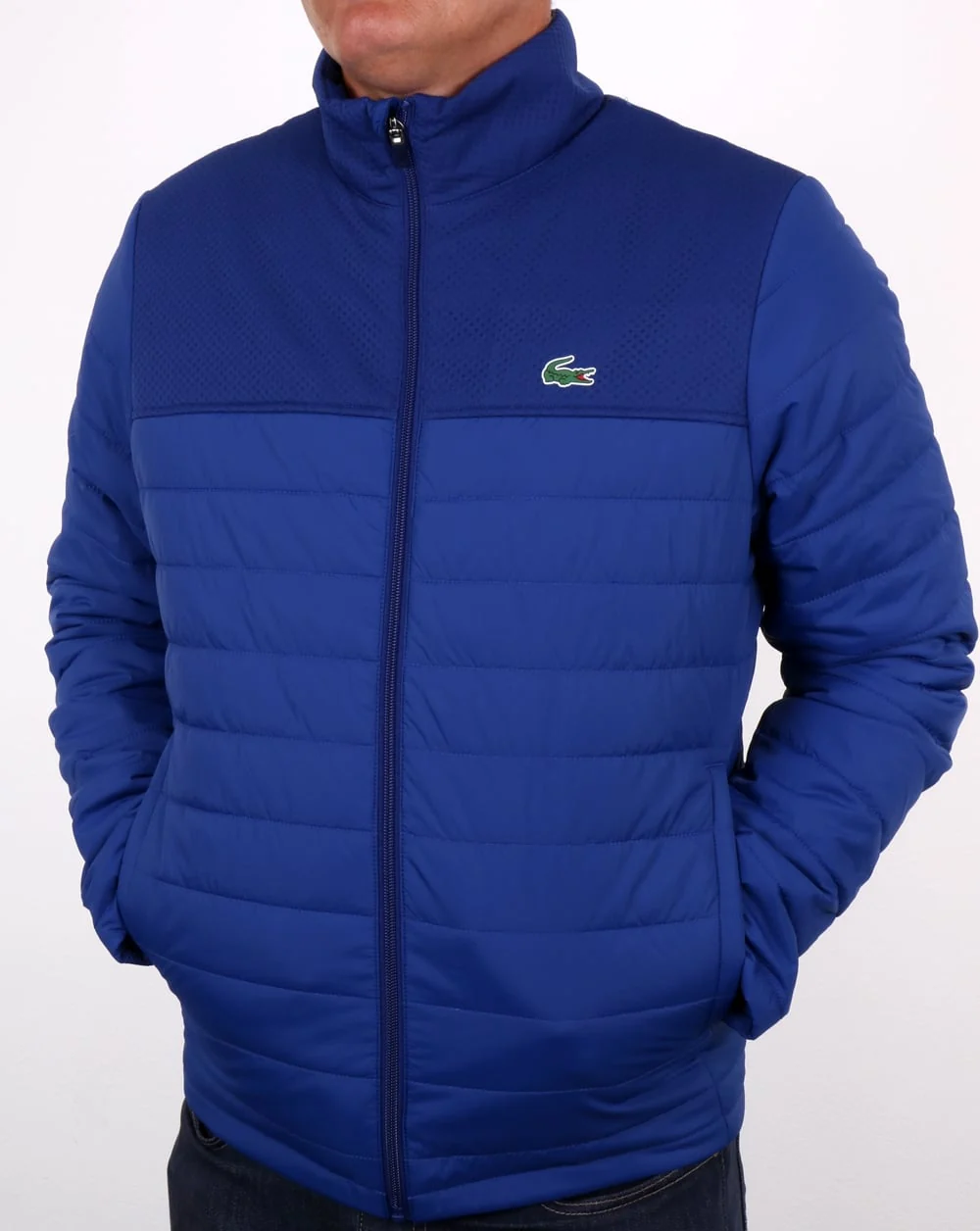 Lacoste Puffer Jacket Ocean Blue - Image 3