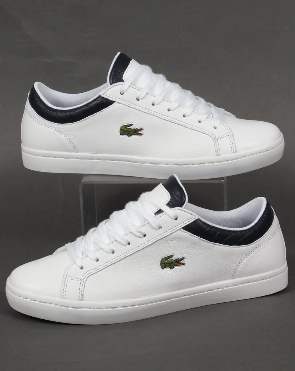 Lacoste Straightset Trainers White/Navy