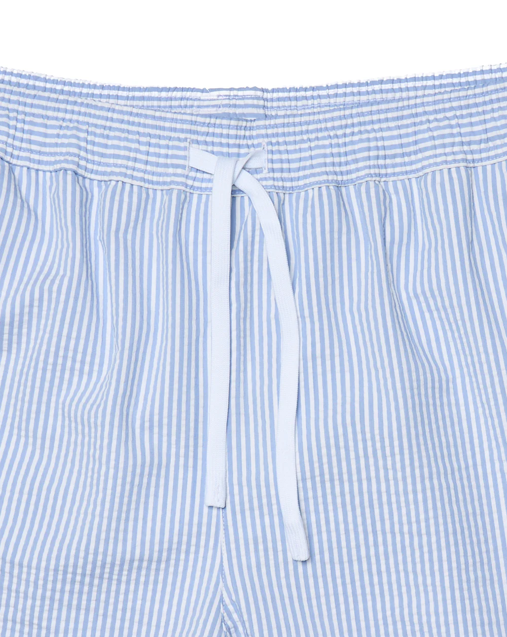 Lacoste Textured Striped Swim Shorts White/Light Blue - Image 3