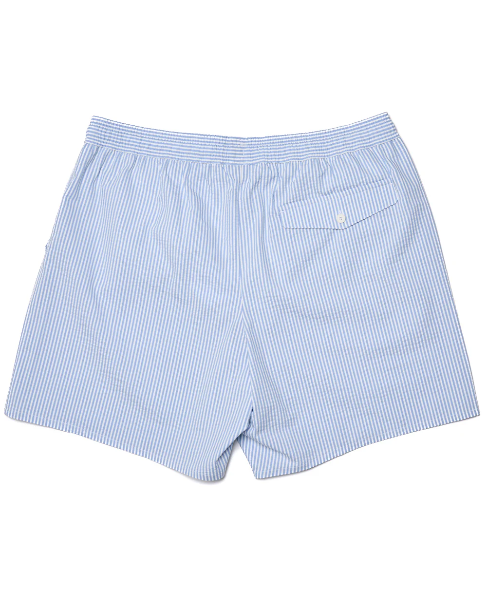 Lacoste Textured Striped Swim Shorts White/Light Blue - Image 4