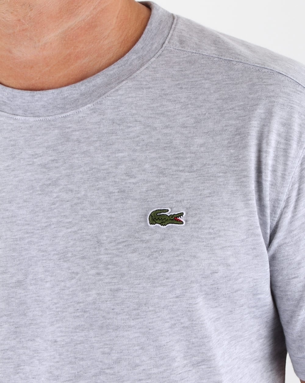 Lacoste T-shirt Grey Marl - Image 2