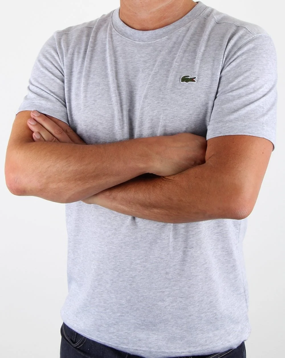 Lacoste T-shirt Grey Marl - Image 3