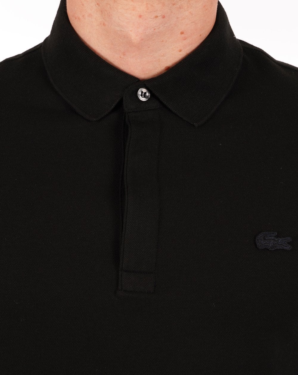 Lacoste Tonal Polo Shirt Black - Image 2