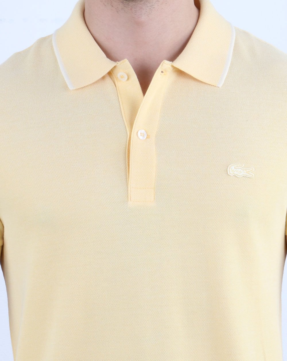 Lacoste Tonal Polo Shirt Yellow - Image 3