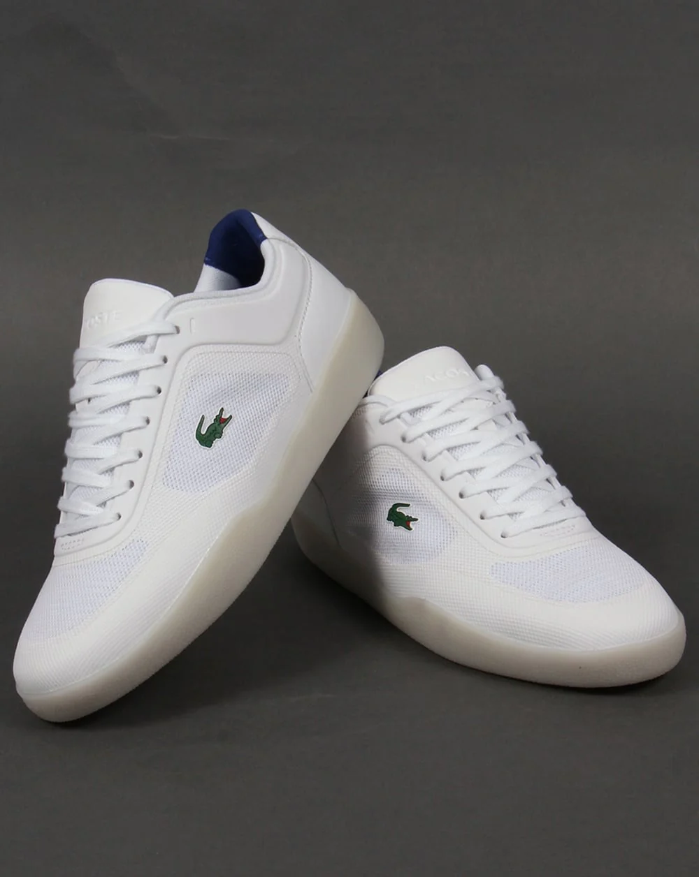 Lacoste Tramline SPM Trainers White/Navy - Image 3