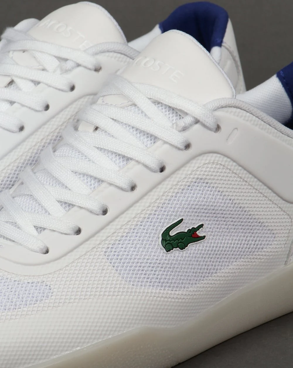 Lacoste Tramline SPM Trainers White/Navy - Image 4