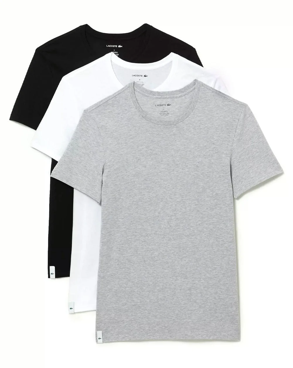 Lacoste Triple Pack T-shirt White/Silver/Black