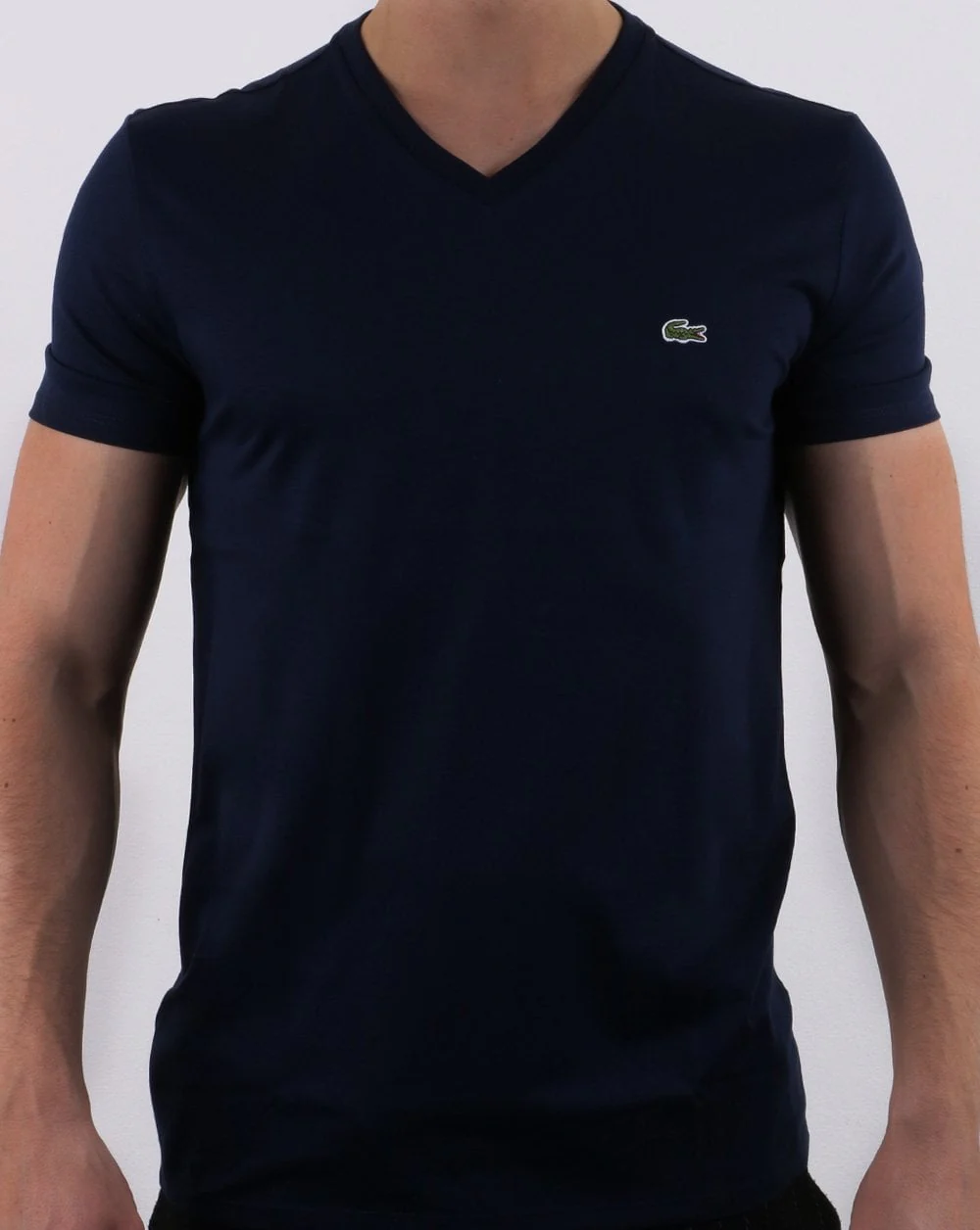 Lacoste V-neck T-shirt Navy - Image 3