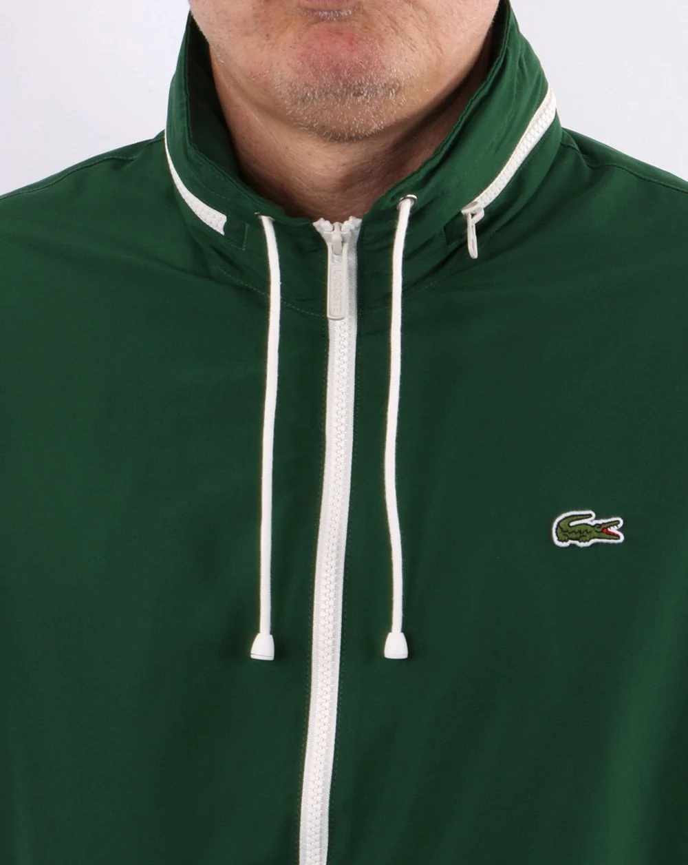 Lacoste Water Resistant Windbreaker Green - Image 3