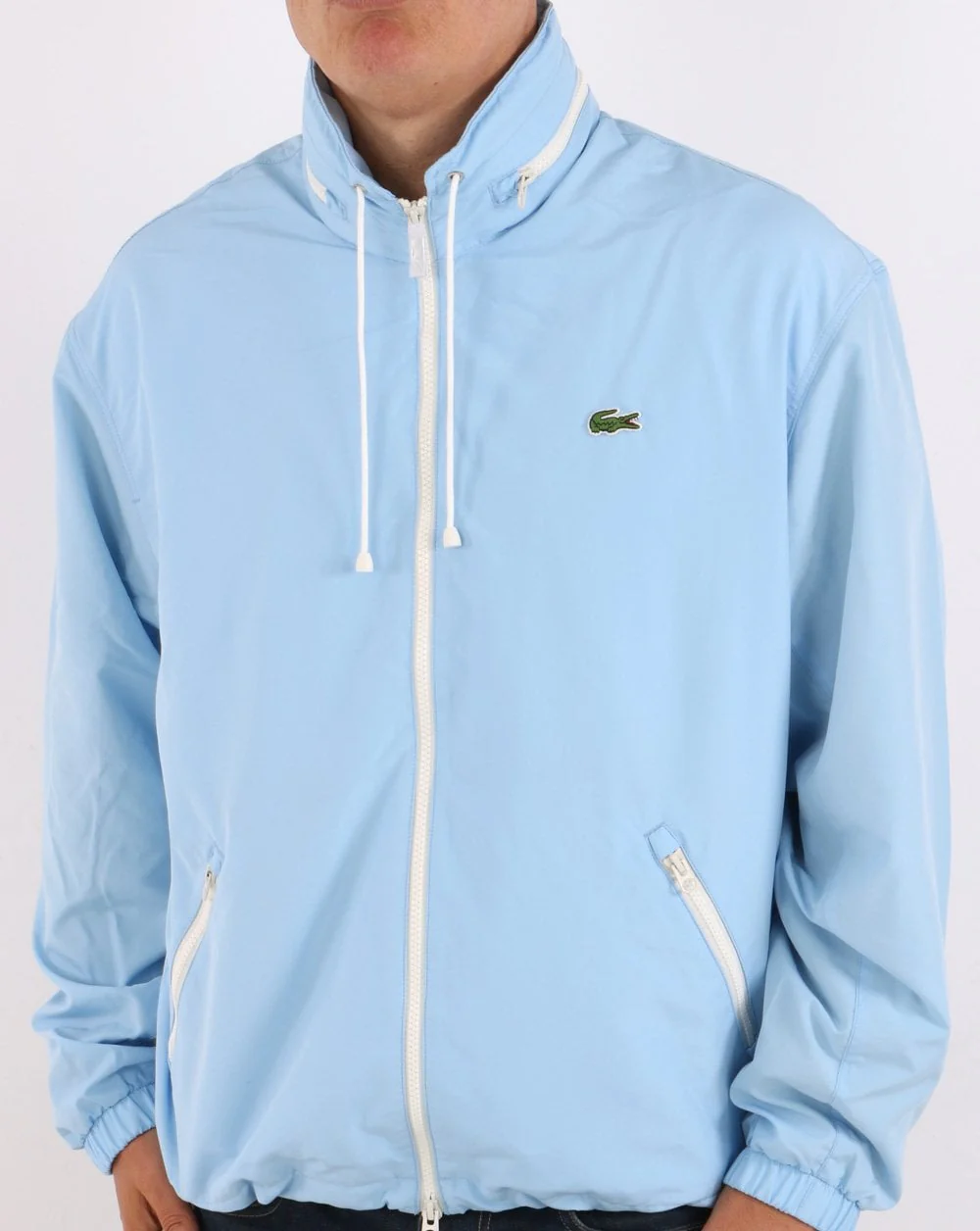 Lacoste Water Resistant Windbreaker Sky Blue
