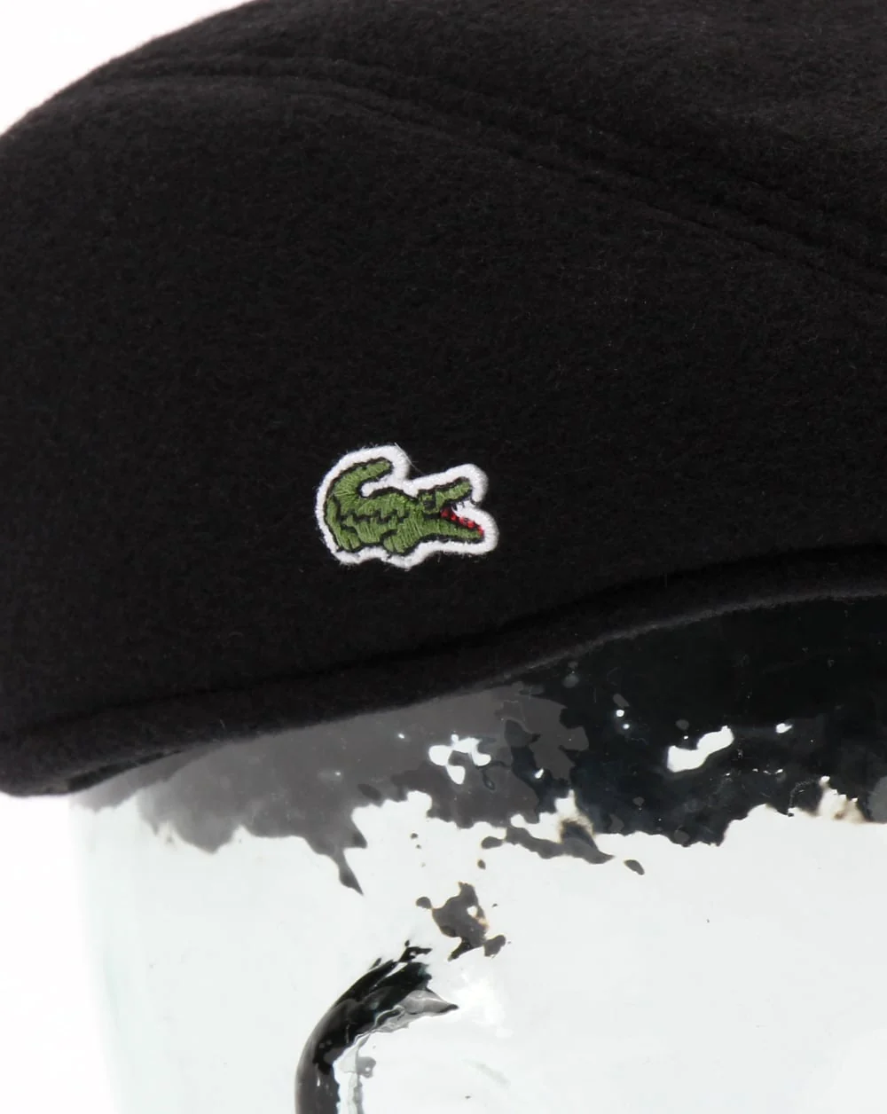 Lacoste Wool Broadcloth Flat Cap Black - Image 2