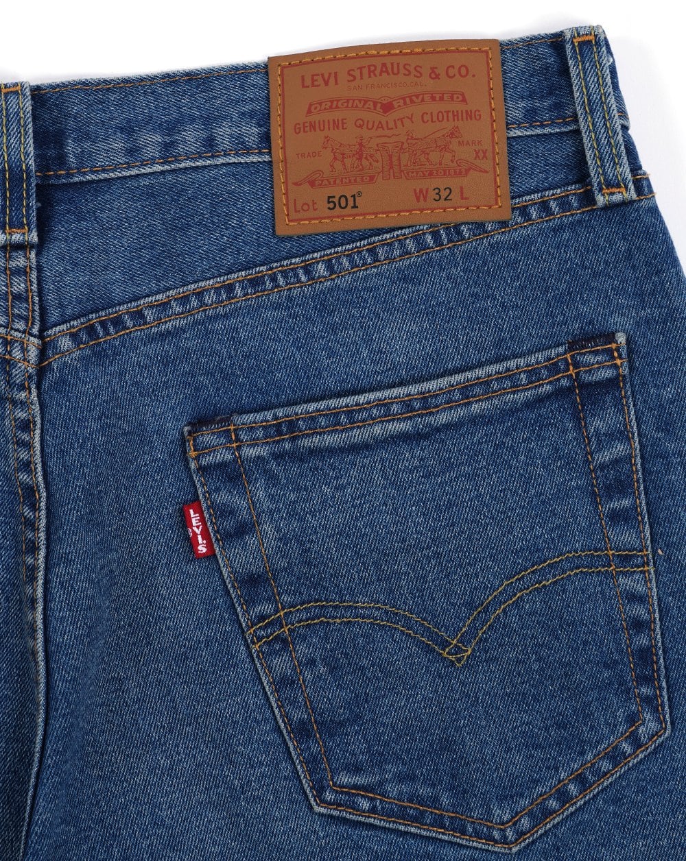 Levi's 501 Original Shorts Medium Indigo - Image 2