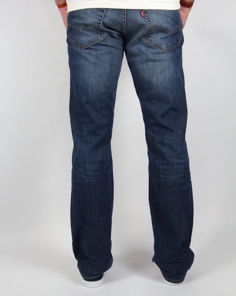 Levis 527 Boot Cut Jeans Mostly Mid Blue - Image 2