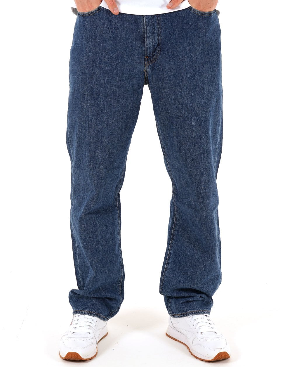 Levi's 568 Loose Straight Fit Lightweight Jeans Medium Indigo - Image 3