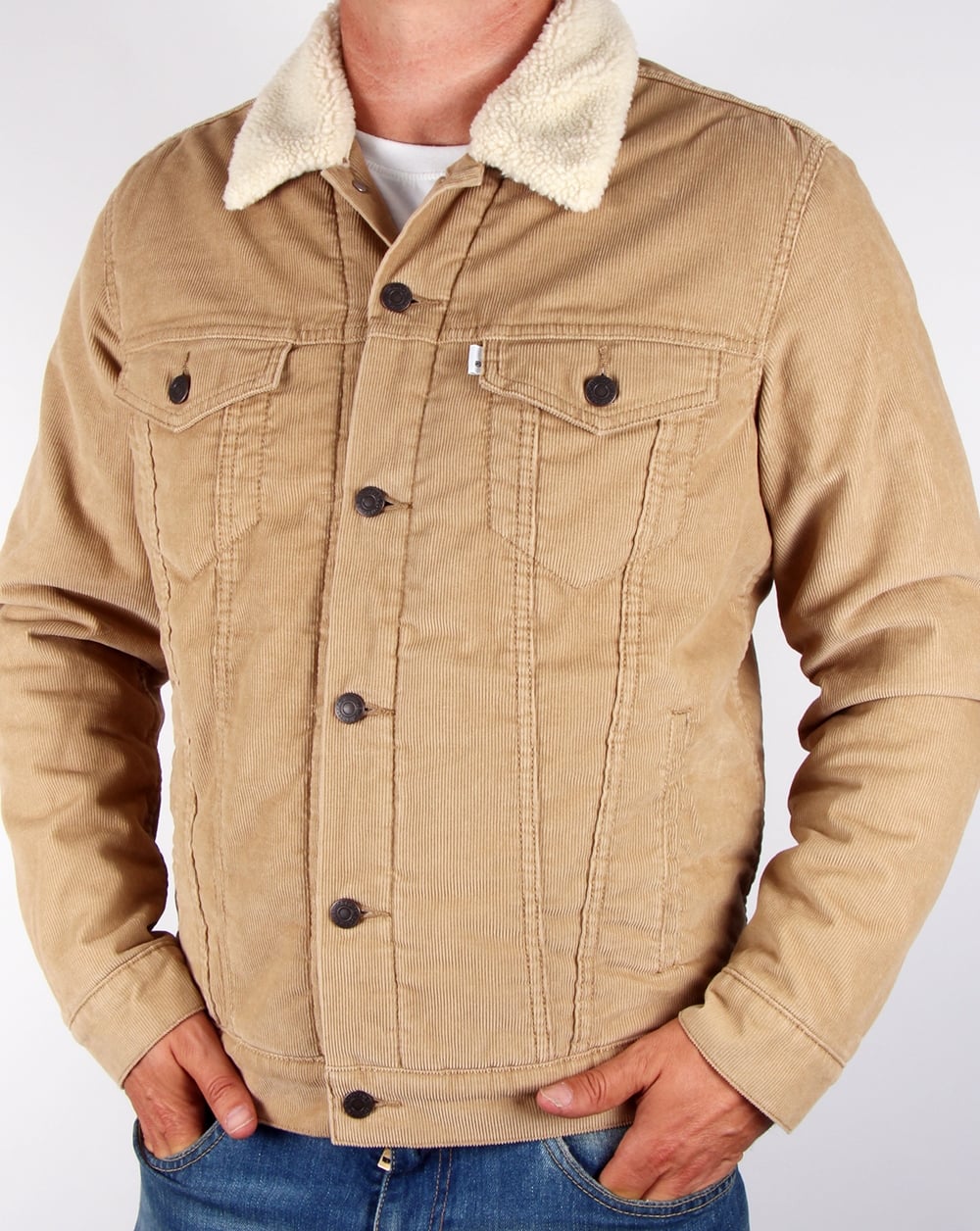 Levis Corduroy Sherpa Trucker Jacket Chino