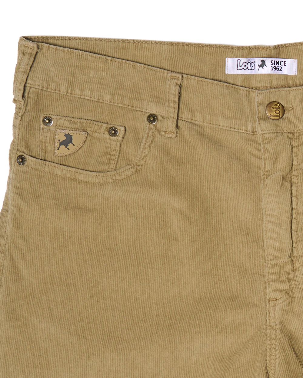 Lois Pepe Needle Cord Shorts Dark Sand - Image 2