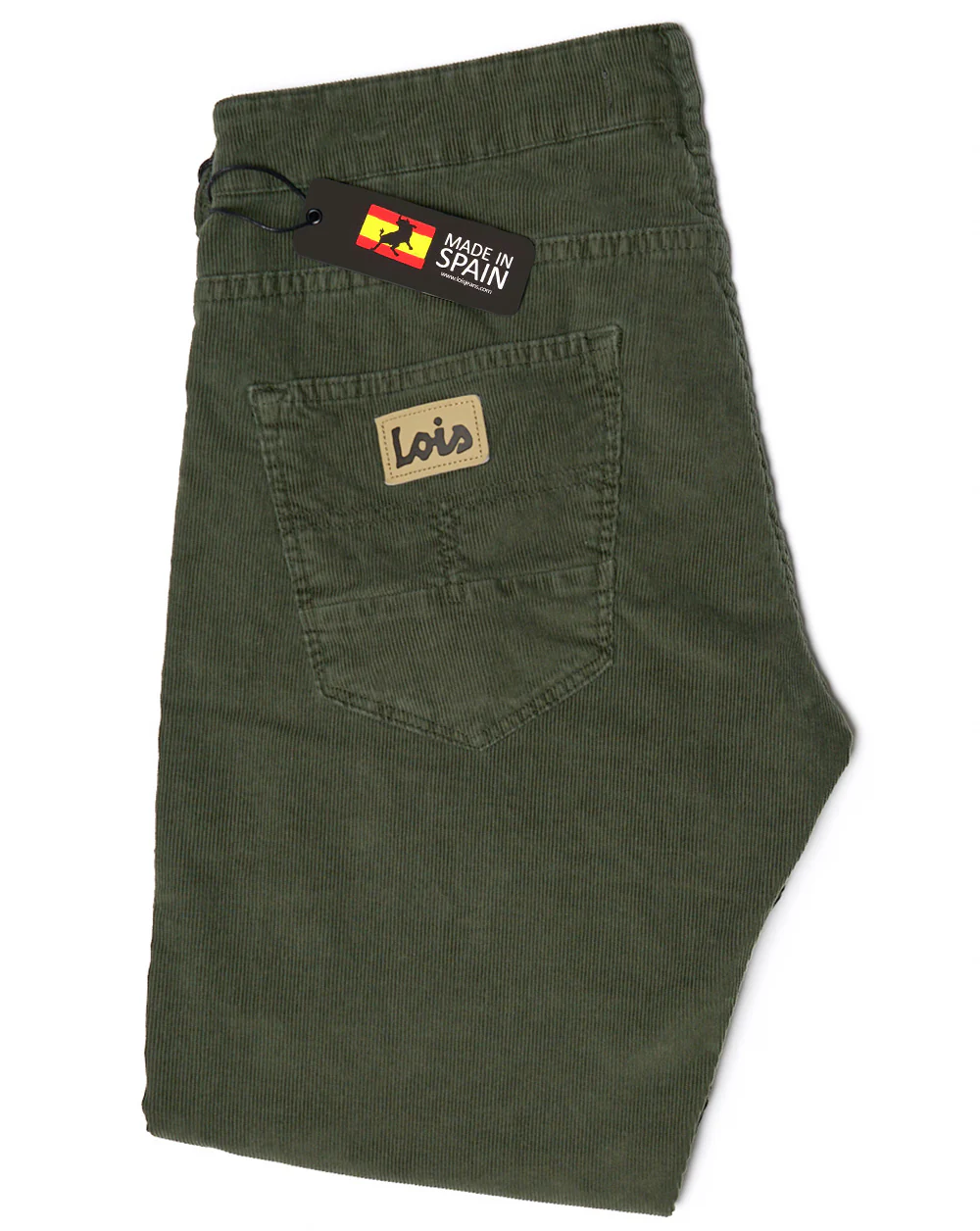 Lois Sierra Needle Cords Olive Green