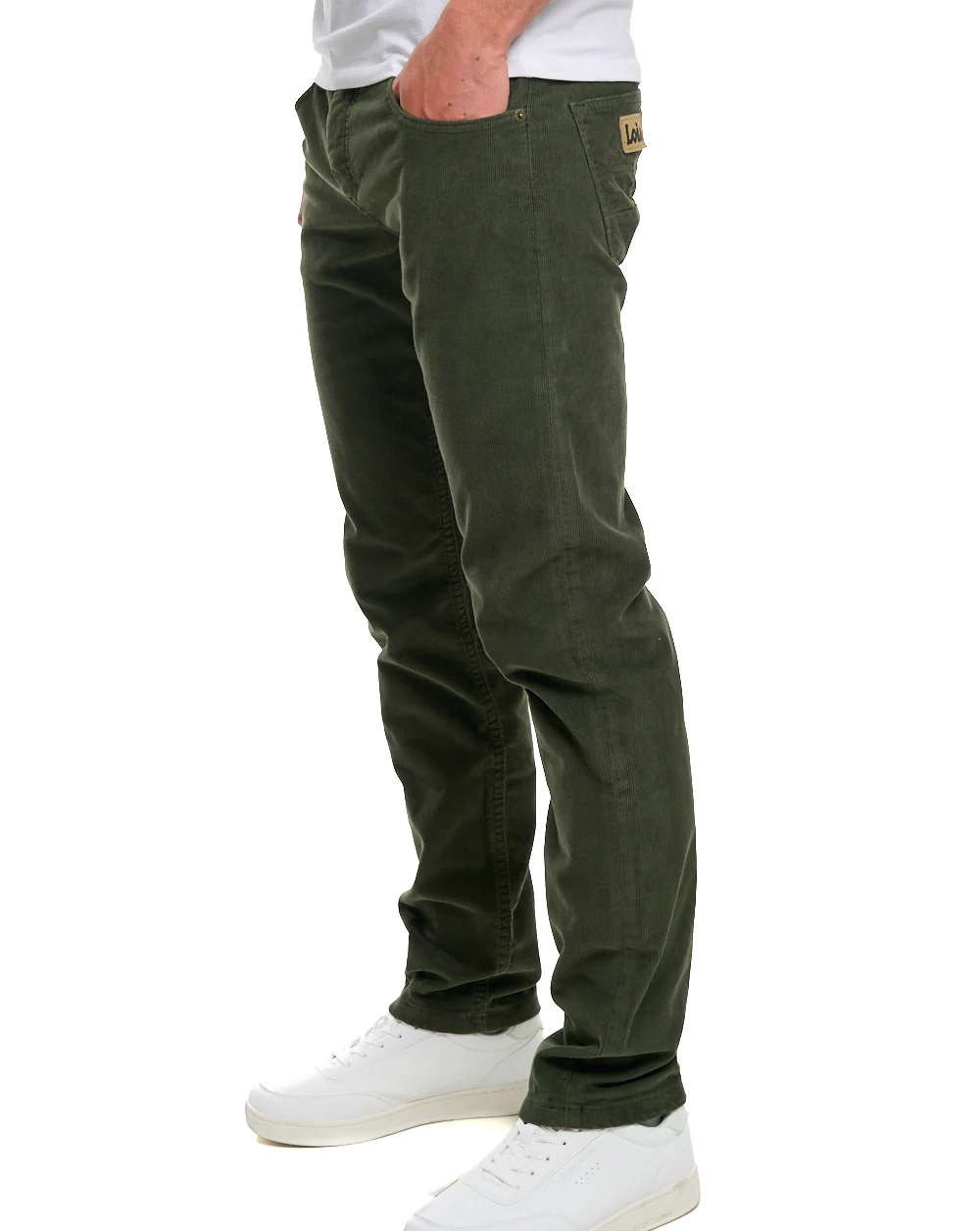 Lois Sierra Needle Cords Olive Green - Image 2