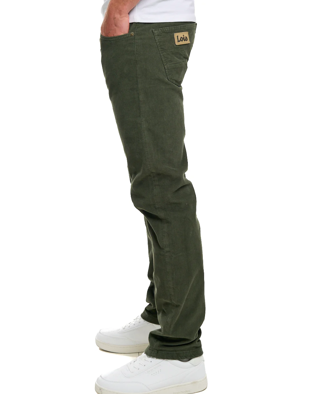 Lois Sierra Needle Cords Olive Green - Image 5