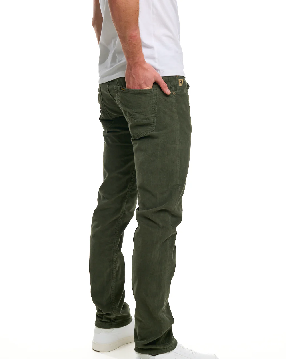 Lois Sierra Needle Cords Olive Green - Image 6