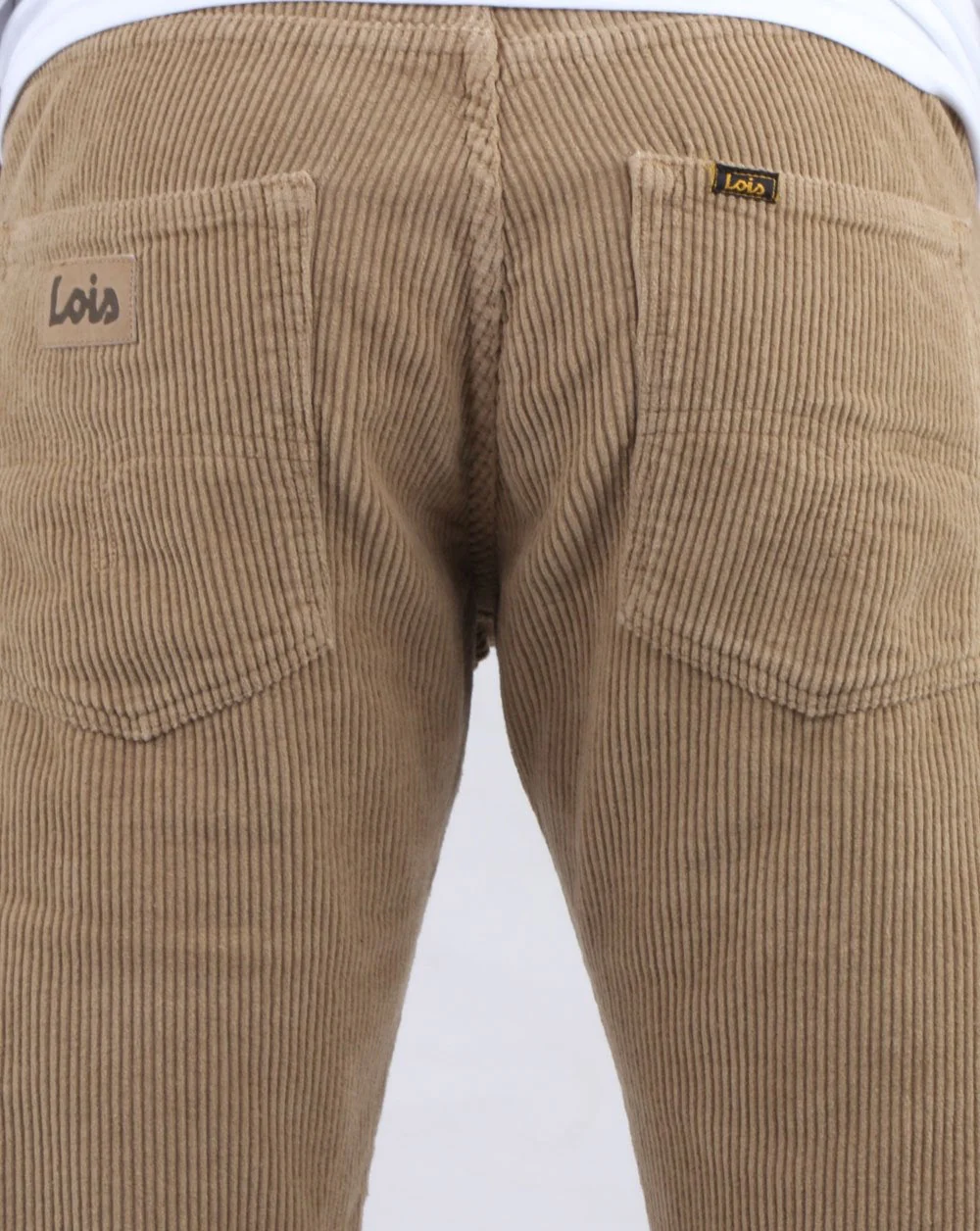 Lois Tapered Mid Cords Dark Sand - Image 5
