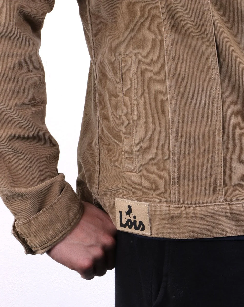 Lois Tejana Needle Cord Jacket Dark Sand - Image 4