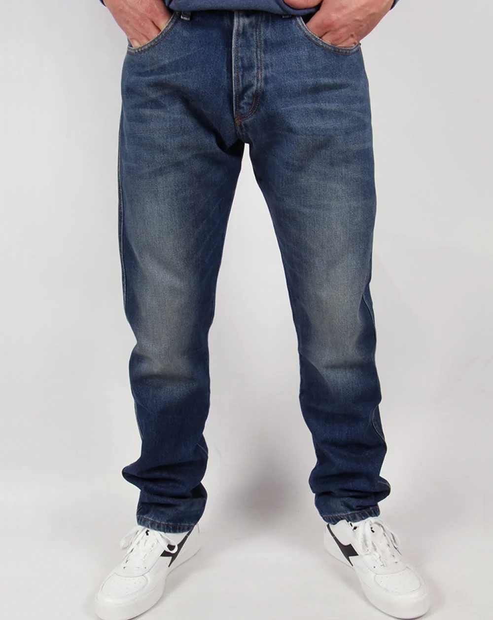 Lois Terrace Taper Fit Jeans Blue Wash