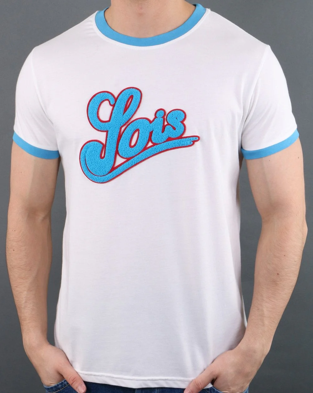Lois Ucania T-shirt Off White/Turquoise