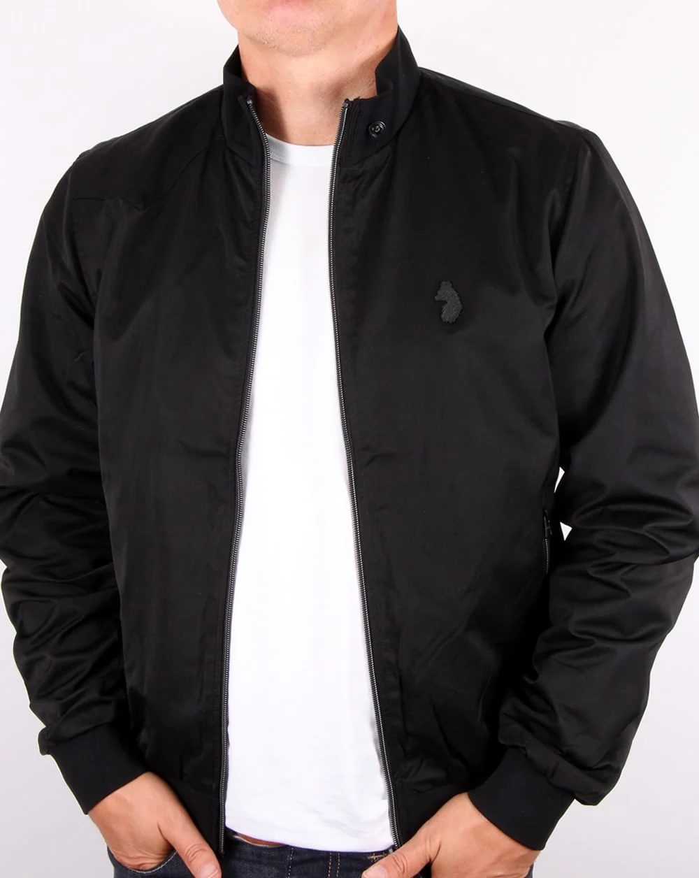 Luke Fluff Nut Funnel Neck Bomber Jacket Black - Image 4