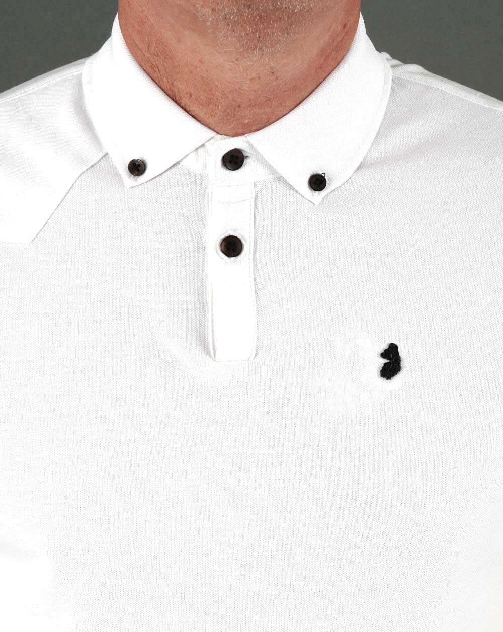 Luke New Bil Polo Shirt White - Image 2