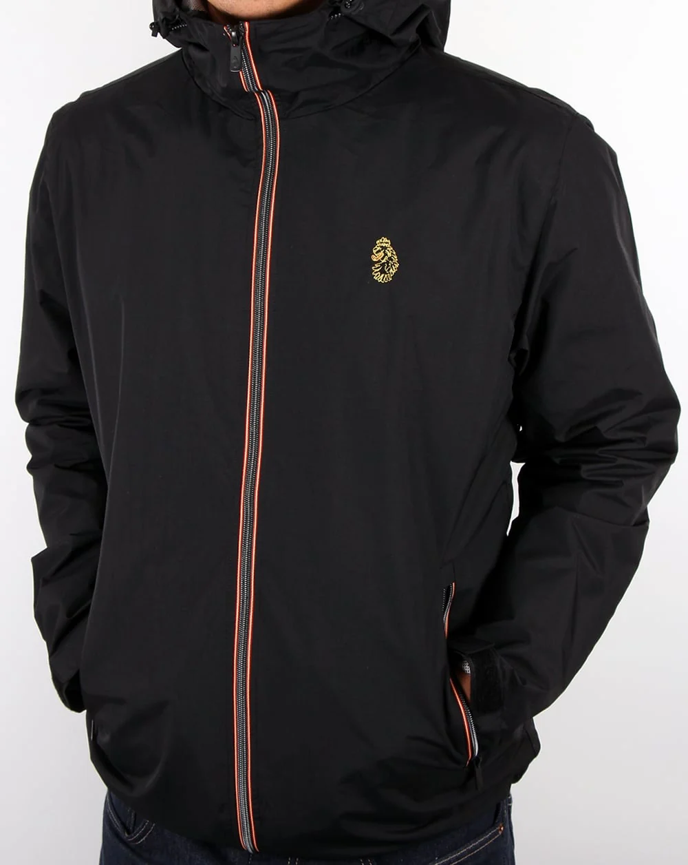 Luke Raleigh Hooded Jacket Black - Image 3