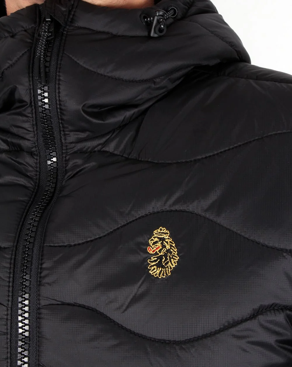 Luke Rubery Quilted Jacket Black - Image 2