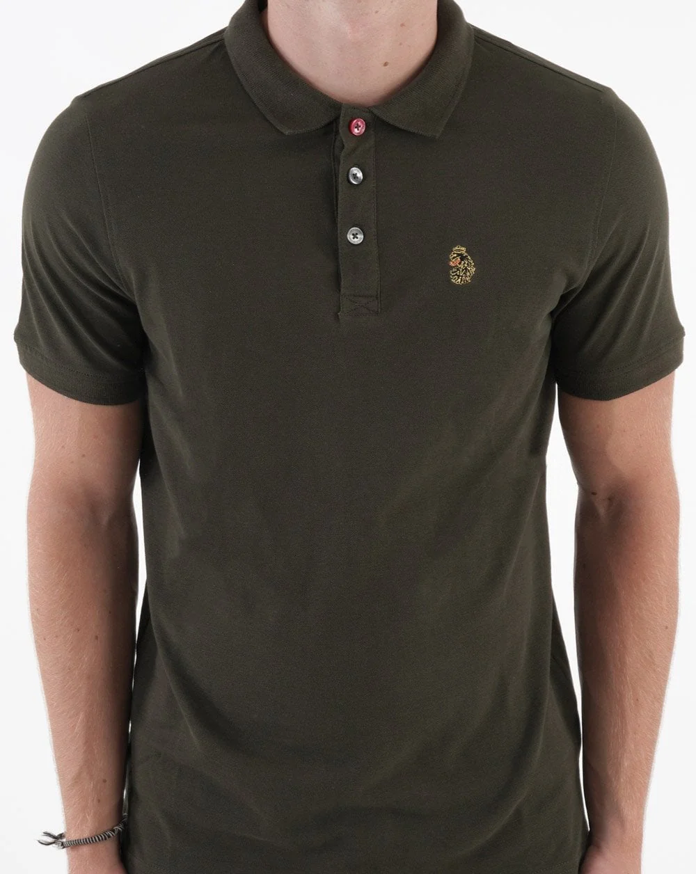 Luke Sport Mead Polo Shirt Dark Green - Image 3
