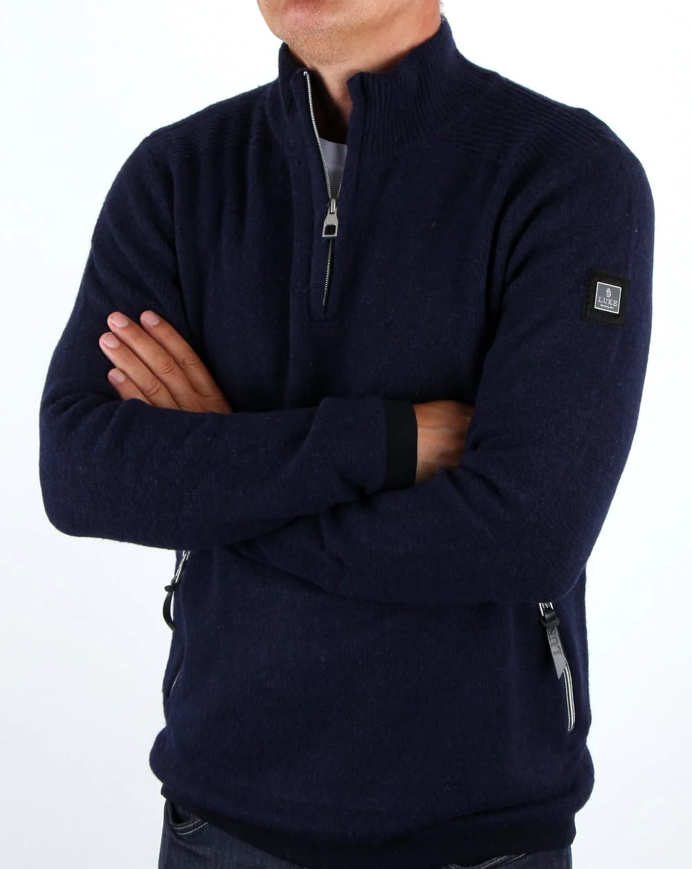 Luke Spout Overhead Funnel Neck Dark Navy - Image 3
